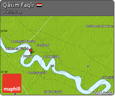 Physical Map of Qāsim Faqīr