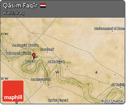 Satellite Map of Qāsim Faqīr