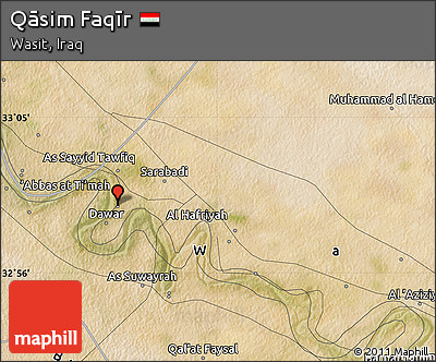 Satellite Map of Qāsim Faqīr