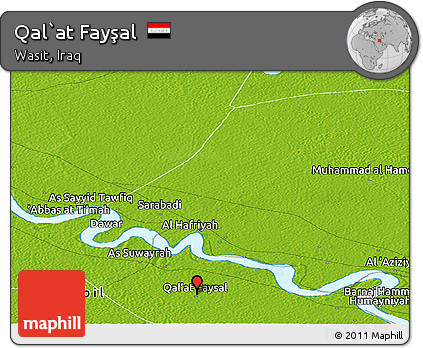 Physical Panoramic Map of Qal`at Fayşal