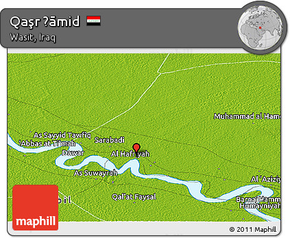 Physical Panoramic Map of Qaşr Ḩāmid