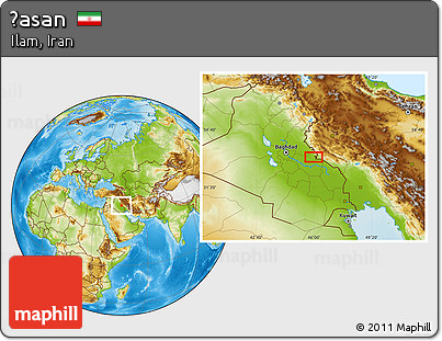 Physical Location Map of Ḩasan