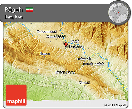 Physical 3D Map of Pāgeh