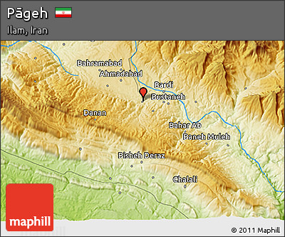 Physical 3D Map of Pāgeh