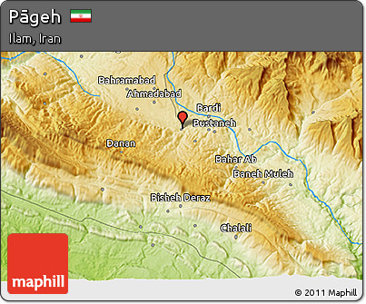 Physical 3D Map of Pāgeh