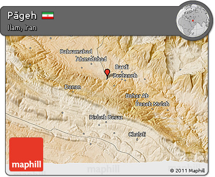 Satellite 3D Map of Pāgeh