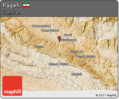 Satellite 3D Map of Pāgeh