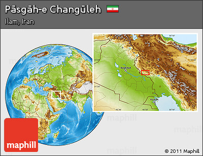 Physical Location Map of Pāsgāh-e Changūleh
