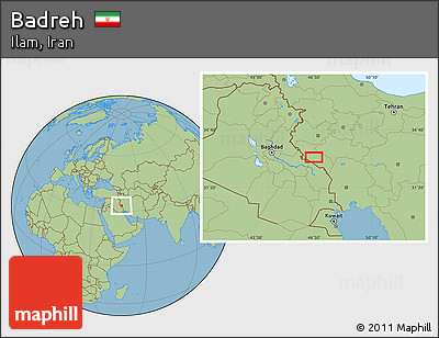 Savanna Style Location Map of Badreh