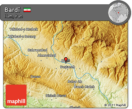 Physical Map of Bardī