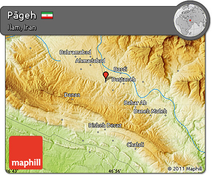 Physical Map of Pāgeh