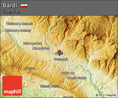 Physical Map of Bardī