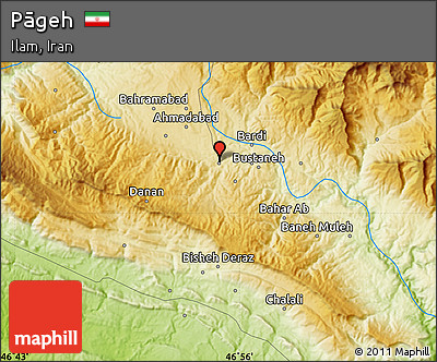 Physical Map of Pāgeh