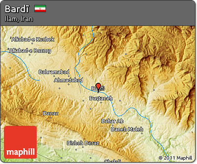 Physical Map of Bardī