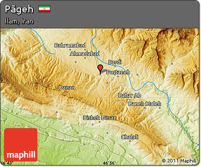 Physical Map of Pāgeh