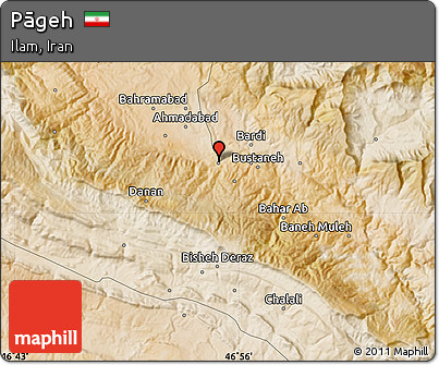 Satellite Map of Pāgeh