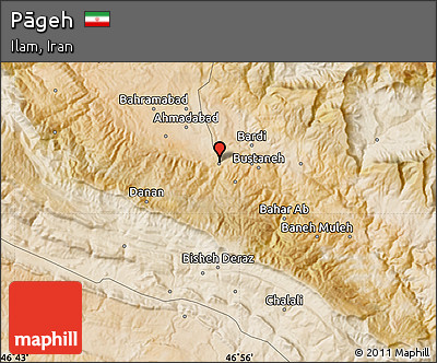 Satellite Map of Pāgeh