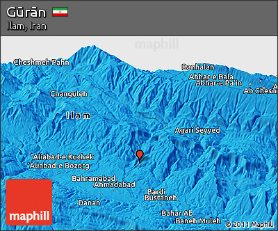 Political Panoramic Map of Gūrān