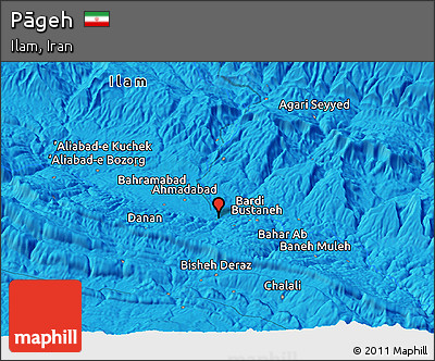 Political Panoramic Map of Pāgeh