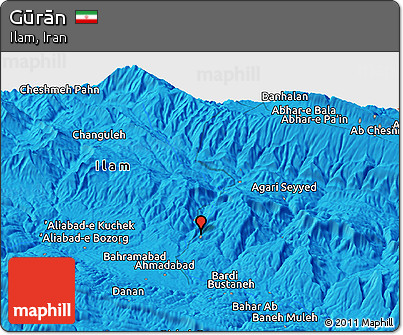 Political Panoramic Map of Gūrān