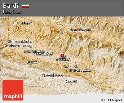 Satellite Panoramic Map of Bardī