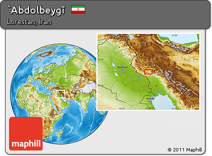 Physical Location Map of `Abdolbeygī