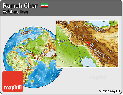Physical Location Map of Rameh Char