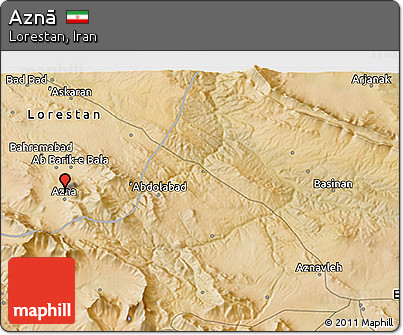 Satellite 3D Map of Aznā