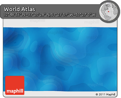 Political 3D Map of the Area around 33° 4' 42" N, 50° 55' 29" W