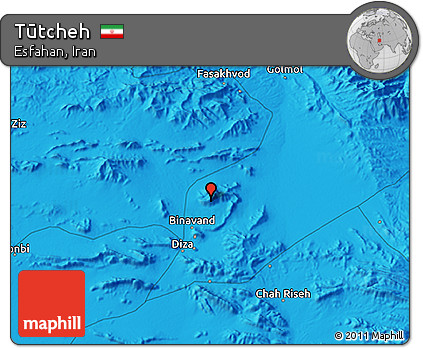 Political 3D Map of Tūtcheh