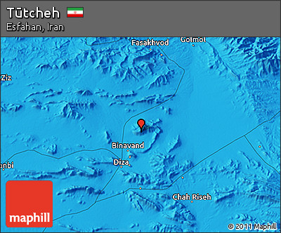 Political 3D Map of Tūtcheh