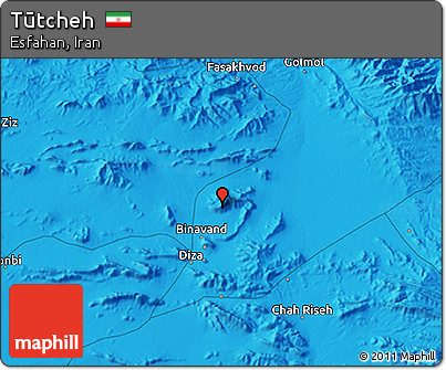 Political 3D Map of Tūtcheh