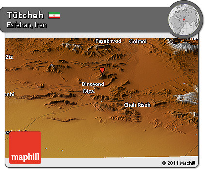 Physical Panoramic Map of Tūtcheh