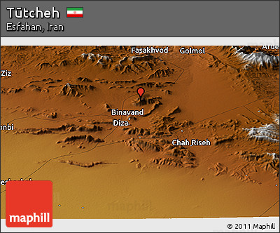 Physical Panoramic Map of Tūtcheh