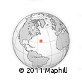 Outline Map of the Area around 33° 4' 42" N, 51° 46' 29" W, rectangular outline