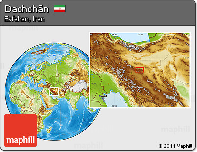 Physical Location Map of Dachchān