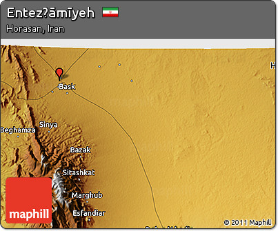 Physical 3D Map of Entez̧āmīyeh