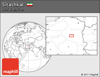 Blank Location Map of Sītashkat