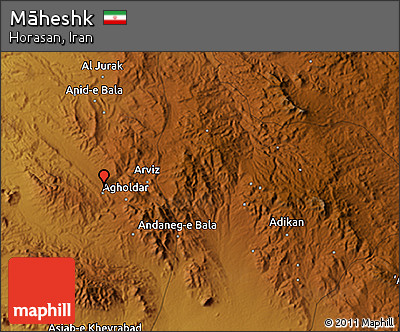 Physical 3D Map of Māheshk