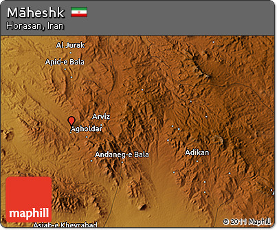 Physical 3D Map of Māheshk