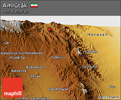 Physical 3D Map of Amrūtāk