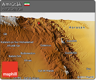 Physical 3D Map of Amrūtāk