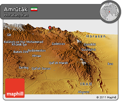 Physical Panoramic Map of Amrūtāk
