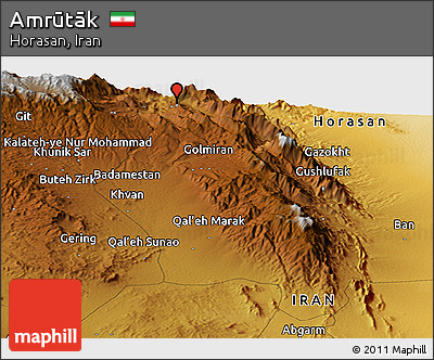 Physical Panoramic Map of Amrūtāk