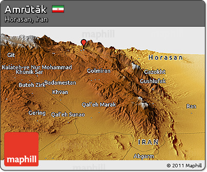 Physical Panoramic Map of Amrūtāk