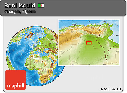 Physical Location Map of Beni Isouid