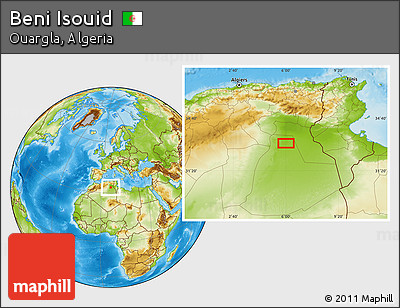 Physical Location Map of Beni Isouid