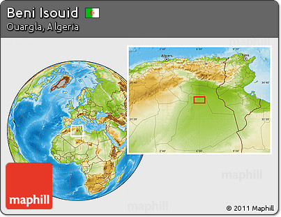 Physical Location Map of Beni Isouid