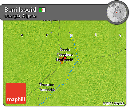 Physical Map of Beni Isouid