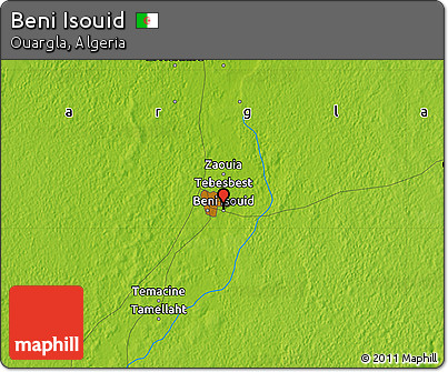 Physical Map of Beni Isouid